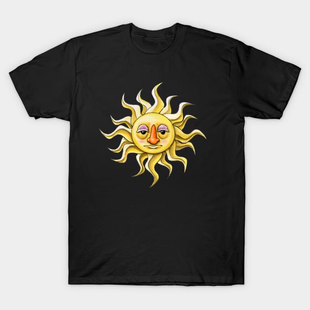 The Sun T-Shirt by JaxDavArts